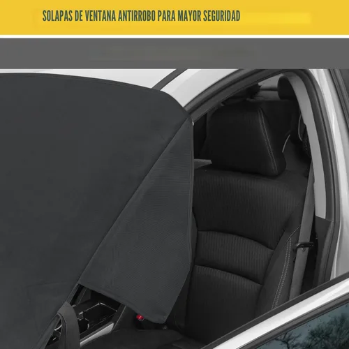 Vista 6 de Cat® - Protector contra nieve y escarcha para parabrisas, resistente a la intemperie, hielo y aguanieve, con correas antirrobo, para automóvil