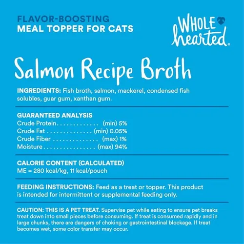 Vista 5 de WholeHearted by Petco - Caldos de comida húmeda para gatos que aumentan el sabor, paquete variado, 1.4 onzas, 12