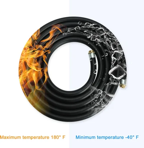 Vista 4 de SUPERFASTRACING Manguera de transferencia de combustible de 1 "x 20' Bomba de aceite fluido/Manguera de tubo de tanque Negro