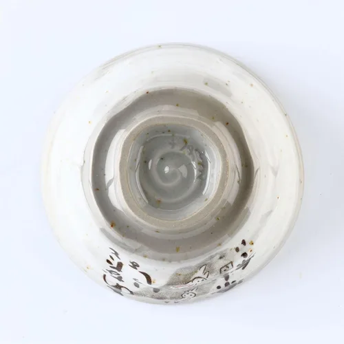 Vista 6 de Tazones de arroz japoneses, cuencos de sopa Miso, diseño de conejo, juego de 2, 4.5 pulgadas