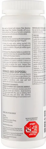 Vista 2 de Leisure Time - Bromuro de sodio para jacuzzis - Desinfectante de spa de 1 libra Inicia la reserva de bromo para sistemas de bromo Inicio simple