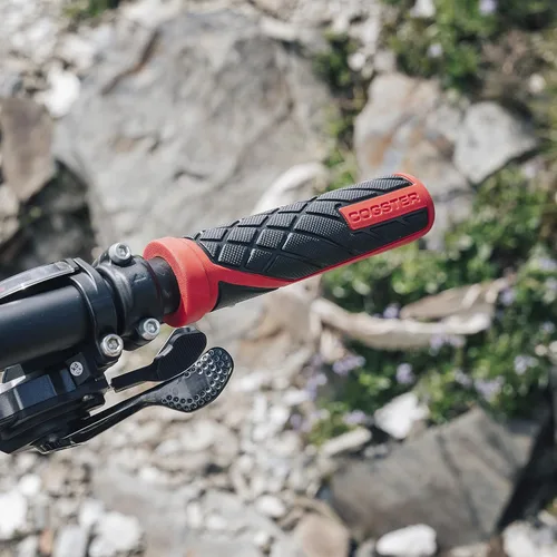 Vista 4 de Empuñaduras deslizantes para manillar de bicicleta, empuñaduras de goma ligeras para bicicletas XC, MTB, BMX