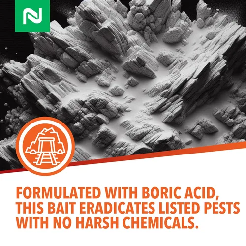 Vista 5 de Nisus Niban Cebada Granular, Resistente a la Intemperie, Fórmula de Ácido Bórico, Hormigas, Cucarachas, Grillos, Babosas y Caracoles, Uso