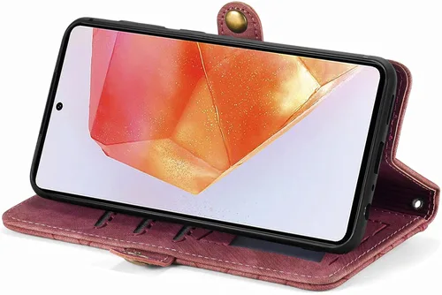Vista 4 de Compatible con Nothing Phone 1 Funda, Compatible con Nothing Phone One (A063) Soporte para Tarjetas de Cuero PU con Tapa Magnética y Soporte