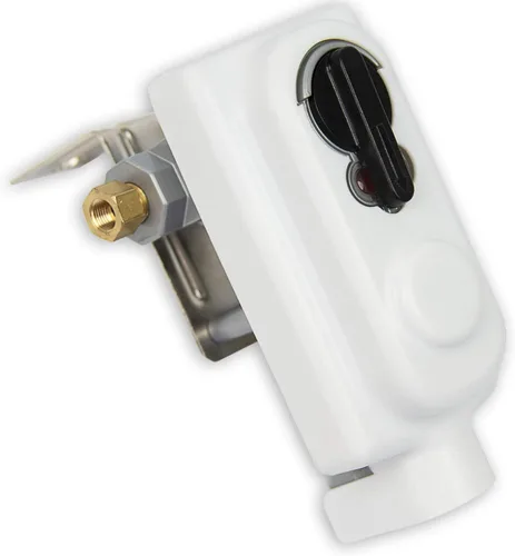 Vista 2 de Flame King (KT12ACR-2a) Regulador de gas propano LP de dos etapas con recambio automático con dos pigtails de 12 pulgadas para vehículos