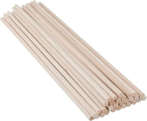 Vista 13 de Paquete de 12 varillas cuadradas de madera de 1/2 x 1/2 x 12 pulgadas, madera natural sin terminar para Cricut, hacer modelos de casa, avión, barco
