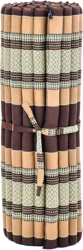 Vista 721 de Leewadee colchón tailandés enrollable para cama de invitados, tapete de yoga, para masaje tailandés, ecológico, orgánico y natural.