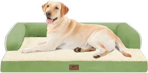Vista 30 de Cama ortopédica impermeable para perros pequeños, cama para perros de tamaño mediano, cómoda cama para mascotas y gatos con lados, funda extraíble