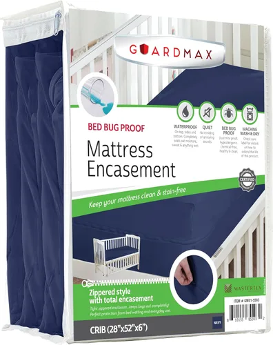 Vista 18 de Protector de colchón Guardmax con cremallera funda contra insectos para cama 100% impermeable suave, hipoalergénico y transpirable