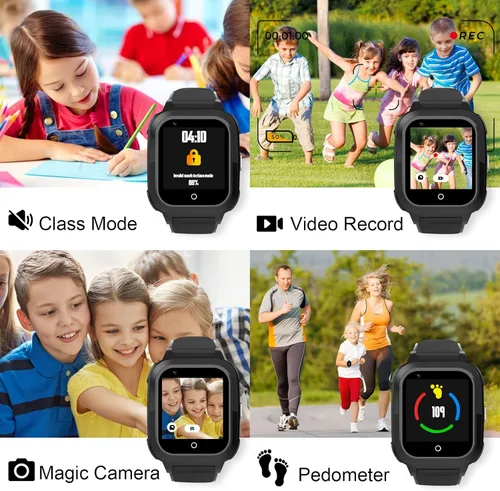Vista 6 de wonlex Upgraded Smart Watches with Whatsapp Calling, 4G Kids Smartwatches GPS Tracker Body Temperature Message SOS Camera for Boys Girls Aged 6-15