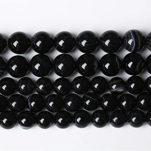 Vista 56 de 38 piezas de cuentas de piedra natural de malaquita azul de 10 mm, cuentas sueltas redondas de gemas para hacer joyas, pulsera, collar de 38 cm