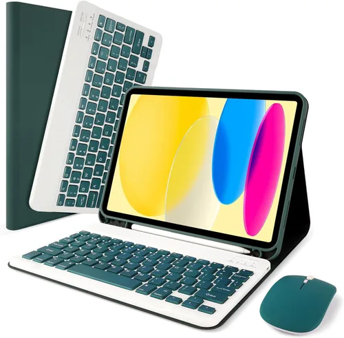 Vista 12 de Funda con Teclado y Ratón LAMA para iPad (A16) de 11ª Generación 2025 / 10ª Generación 2022, Estuche Magnético con Teclado para iPad de 11 Pulgadas
