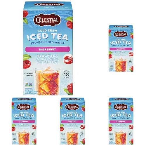 Vista 7 de Celestial Seasonings Cold Brew Citrus Sunrise Iced Tea 18 bolsitas de té