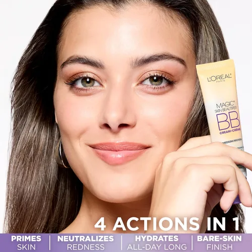 Vista 2 de L'Oréal Paris Makeup Magic Skin Beautifier BB Cream Crema hidratante tintada, ligera, 1 onza líquida, 2