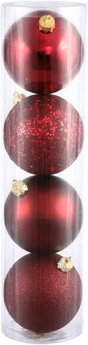 Vista 11 de Vickerman Esfera de adorno de Navidad de 10 pulgadas con acabado de caramelo, plástico inastillable, resistente a los rayos UV, decoración de árbol