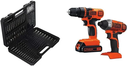 Vista 11 de BLACK+DECKER 20V MAX - Taladro inalámbrico y destornillador de impacto, kit de herramientas eléctricas con batería y cargador (BD2KITCDDI)