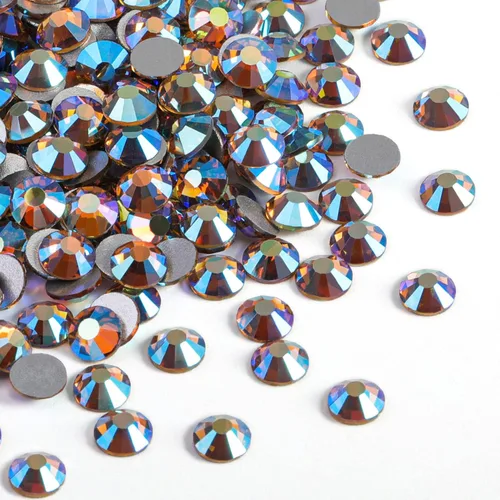 Vista 8 de Beadsland 2880 piezas de diamantes de imitación con parte posterior plana, gemas redondas de cristal para decoración de uñas y manualidades