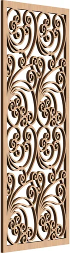 Vista 177 de Ekena Millwork WALW10X25X0250MALBI Marilla Paneles de pared decorativos de madera con calado, 9 3/8 pulgadas de ancho x 24 3/8 pulgadas de alto