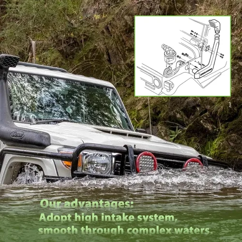 Vista 3 de SCITOO Kit de snorkel de coche Asamblea reemplazo para Jeep para WRANGLER JL 2019+