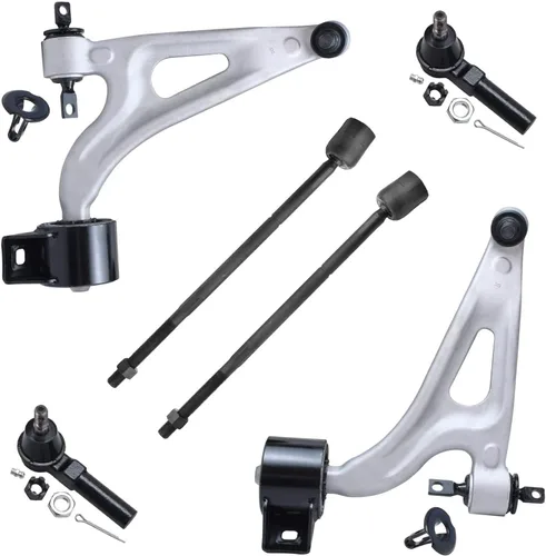 Vista 312 de Detroit Axle - Kit de extremo delantero RWD para Chrysler 300 Dodge Charge Challenger 2011-2019, 2 brazos de control inferiores traseros 2 rótulas