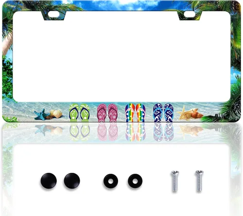 Vista 9 de Marco de matrícula de camuflaje con diseño de camuflaje de bosque, personaliza acero inoxidable, divertido diseño compatible con soporte estándar