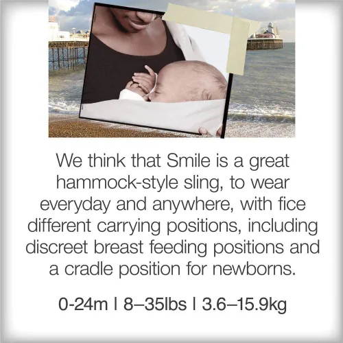 Vista 9 de Diono We Made Me Smile Classic - Eslinga para bebé, cinco posiciones de transporte, de 3,6 a 35.1 lbs, color gris delfín 20042-GL-03