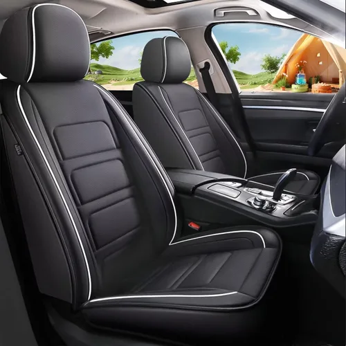 Vista 27 de TTX LIGHTING 2 fundas de asiento delantero compatibles con Subaru Ascent 2019-2024 2025, fundas de asiento de piel sintética compatibles con bolsa