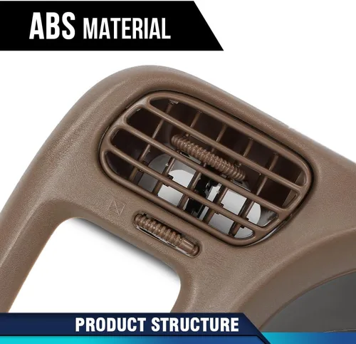 Vista 5 de PIT66 Bisel del Tablero de Instrumentos Cluster Bisel del Tablero Trim, Compatible con Chevy Blazer S10 GMC Jimmy Sonoma 1998 1999 2000 2001 2002