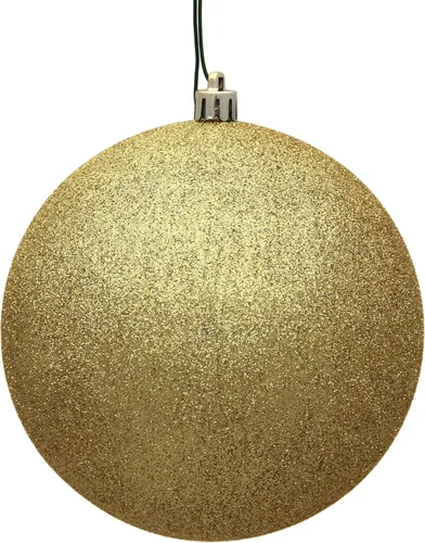 Vista 72 de Vickerman Esfera de adorno de Navidad de 10 pulgadas con acabado de caramelo, plástico inastillable, resistente a los rayos UV, decoración de árbol