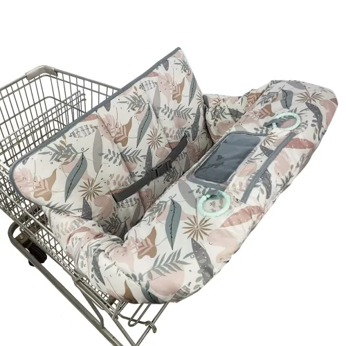 Vista 9 de Fundas para carrito de compras para bebé, niña, funda para silla alta para niño, cubierta para carrito de comestibles (Polka Cute)