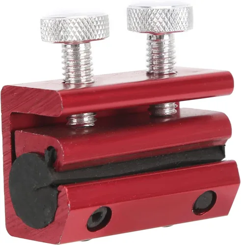 Vista 7 de Herramienta lubricante de cable Herramienta de lubricación de cadena para motocicleta ATV Reemplazo de caucho de aluminio (rojo)