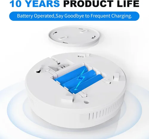 Vista 5 de Detector de Alarma de Gas Natural a Prueba de Explosiones - Alerta Ultra Sensible de Fuga de Gas CH4/Propano con Sirena de 85dB y Luz