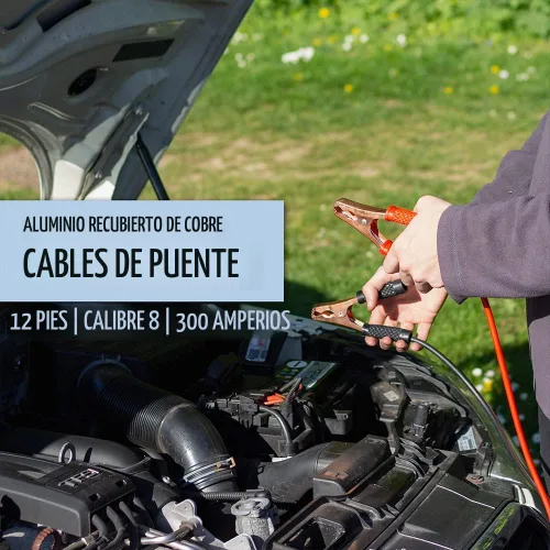 Vista 4 de Everlit Kit de emergencia para automóvil de supervivencia, kit de herramientas de seguridad en carretera con guantes, compresor de aire digital