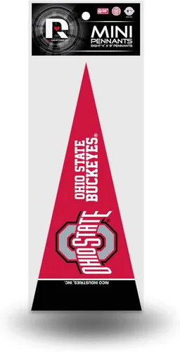 Vista 17 de Rico Industries NCAA - Juego de mini banderines de fieltro de 4 x 9 pulgadas (incluye 8 piezas)