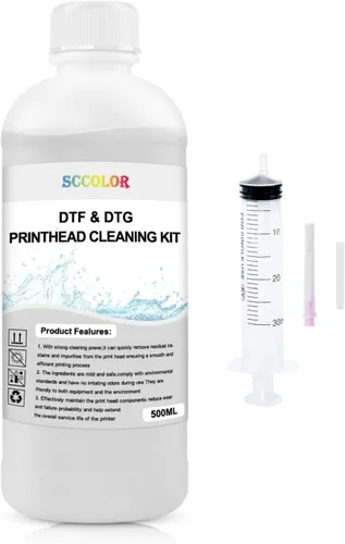 Vista 8 de DTF INK - Paquete combinado de tinta de transferencia directa a película de 8.5 fl oz para película PET compatible con cabezales de impresión TINTA