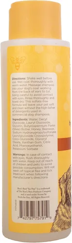 Vista 11 de Burt's Bees for Pets Champú hipoalergénico para perros con manteca de karité y miel Champú para perros para pieles sensibles Sin crueldad, sin
