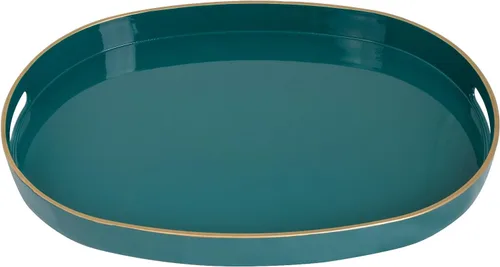 Vista 17 de MAONAME - Bandeja decorativa negra, bandeja de servir con asas, bandejas para mesa de café, bandejas de plástico cuadradas para otomano, baño