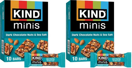 Vista 6 de KIND Minis, almendras y sal marina de caramelo, 0.7 onzas (paquete de 10)