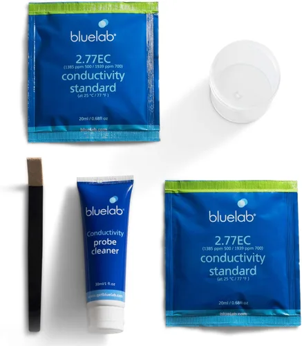 Vista 8 de Kit de cuidado para sonda de pH Bluelab CAREKITPH con solución de calibración, solución de almacenamiento y cepillo, utilizado para lápiz de pH