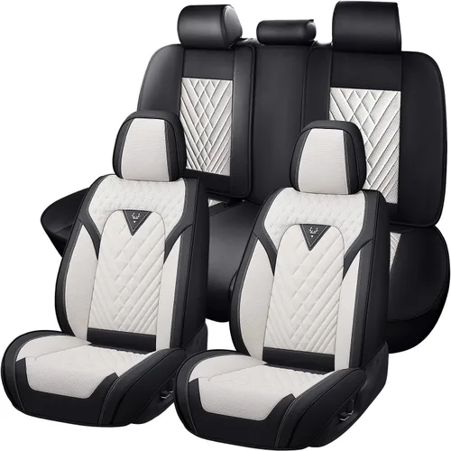 Vista 17 de Fundas de Asiento de Coche para Nissan Altima 2000-2026, Funda de Asiento Delantero Impermeable de Cuero Nappa, Protector de Asiento Automotriz Negro