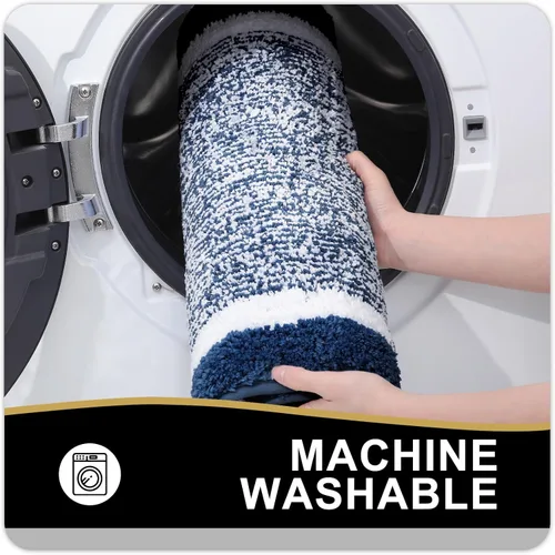 Vista 89 de OLANLY Alfombras de baño 30x20, tapete de baño de microfibra extra suave y absorbente, antideslizante, lavable a máquina, secado rápido, alfombra