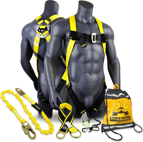 Vista 9 de KwikSafety - Charlotte, NC - TORNADO Fall Protection Safety Harness [Full Body Single D-Ring] Construction ANSI Tested OSHA
