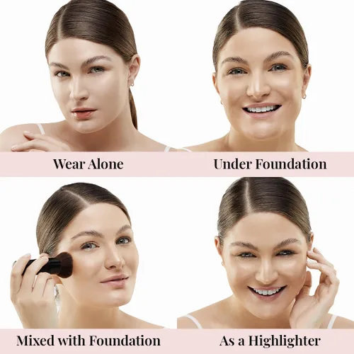 Vista 8 de Jerome Alexander MagicMinerals AirGlow Tinted Highlighting Night Mist, Aerógrafo Iluminador Hidratante Tintado Spray Perla Natural