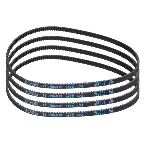 Vista 26 de uxcell 4 piezas HTD-3M Correa de Distribución de Goma 48 Dientes, Longitud de Paso 144mm x Ancho 6mm x Altura 2.4mm, Correa de Polea de Distribución