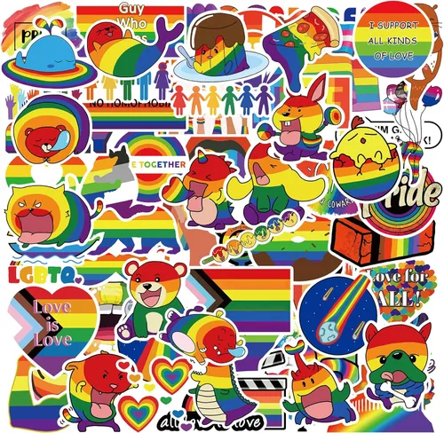 Vista 4 de Pegatinas de Orgullo Trans, 50 PIEZAS Adhesivos Transgénero FTM al Por Mayor para Accesorios de Celebración de Orgullo Trans, Desfiles, Decoración
