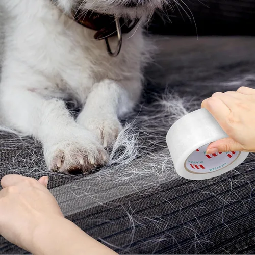 Vista 7 de Cinta de embalaje ancha resistente de 1.88 pulgadas, 1 paquete de rollos de repuesto para sellar embalaje, sellado de cajas de cartón y envío, 1