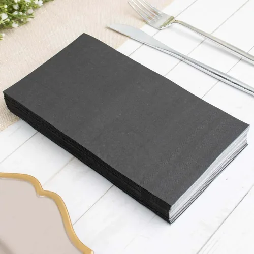 Vista 218 de Efavormart 50 Pack Servilletas de papel para fiestas de 2 capas suaves verde oliva con borde dorado de oro, servilletas para cenas, cócteles