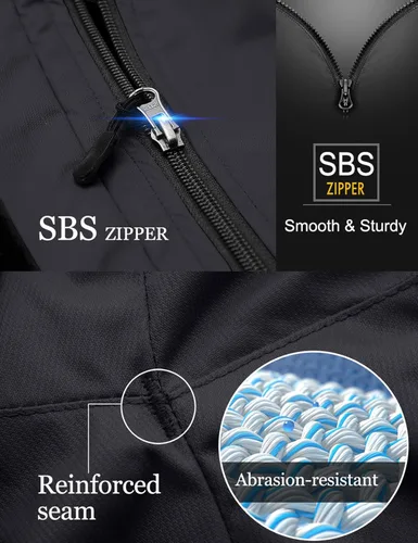 Vista 6 de GEMYSE - Chaqueta de esquí para hombre para montaña impermeable resistente al viento lluvia y nieve
