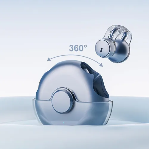 Vista 6 de Auriculares inalámbricos de oído abierto, auriculares Bluetooth para teléfono celular con micrófonos, tiempo de reproducción de 56 horas, IPX5