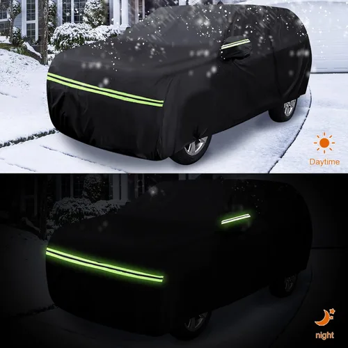 Vista 4 de Fundas impermeables para automóvil para Nissan Murano 2003-2025, 6 capas para todo clima, funda para automóvil de ajuste personalizado con puerta